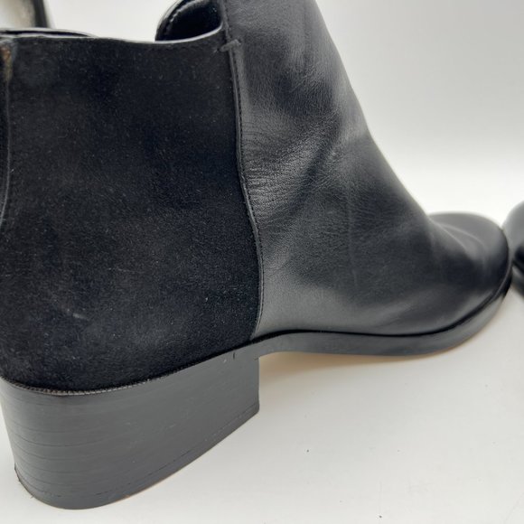 Cole Haan Elion Grand O's Black Leather and Suede Ankle Booties Size 7 - Picture 8 of 10